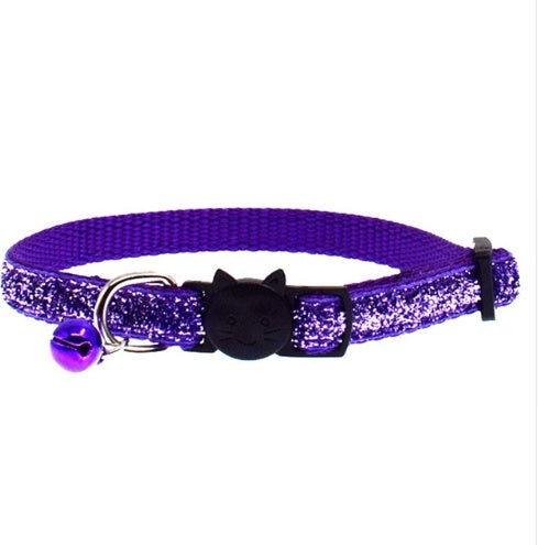 Collier chat ajustable clochette 6 coloris Miaousse