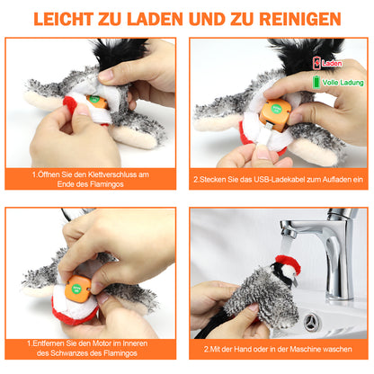 Jouet oiseau interactif rechargeable cataire chat Miaousse