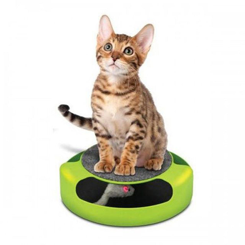 Jouet souris interactif griffoir intégré chat Miaousse