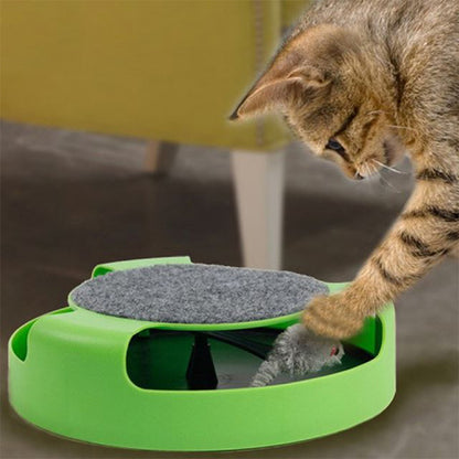Jouet souris interactif avec griffoir intégré détail 6 — Miaousse