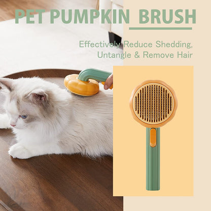 Brosse toilettage autonettoyante ergonomique chat Miaousse