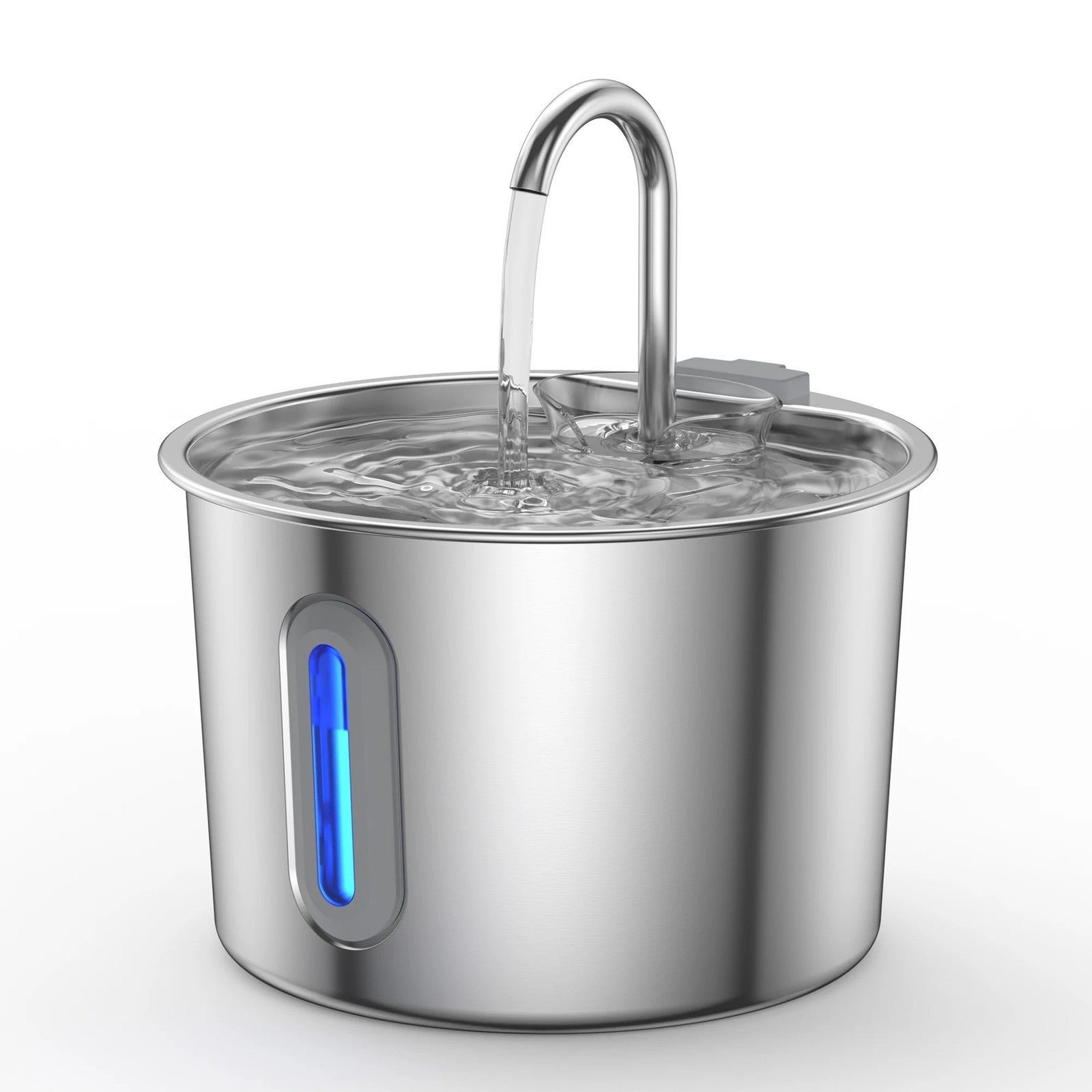 Fontaine à eau inox silencieuse pour chat 2,2L Miaousse