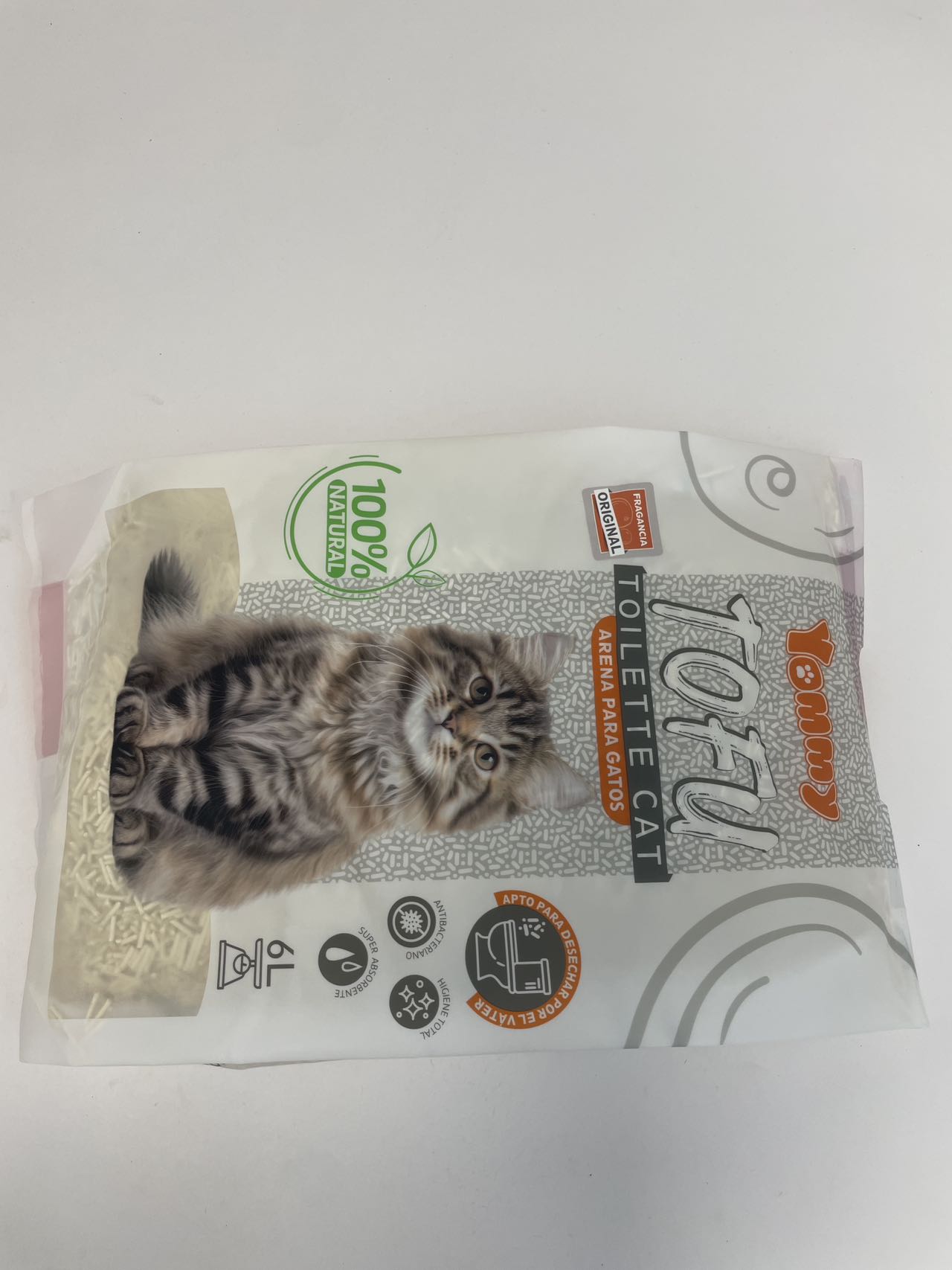 Litière végétale tofu premium 6L agglomérante Miaousse