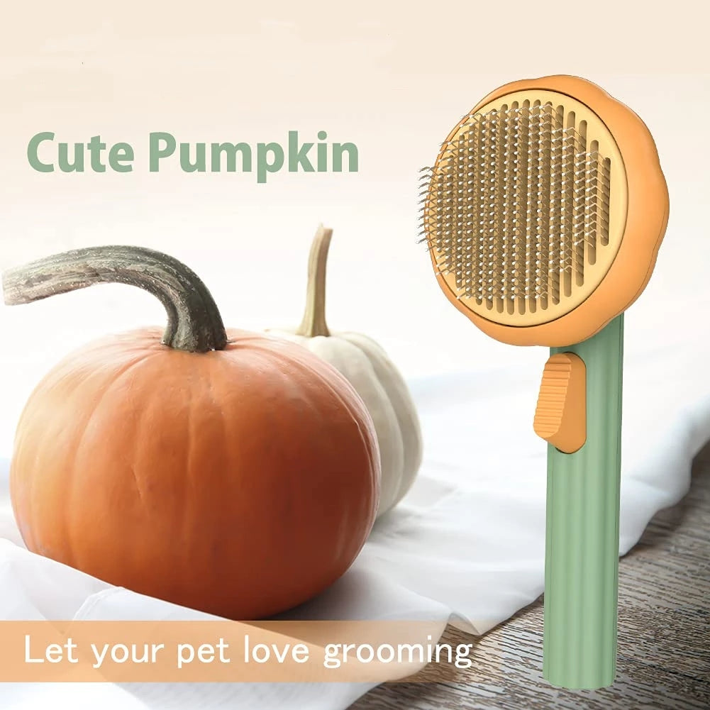 Brosse toilettage autonettoyante ergonomique chat Miaousse