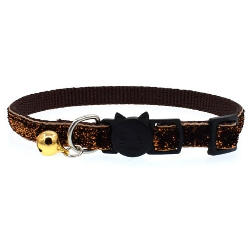 Collier chat ajustable clochette 6 coloris Miaousse