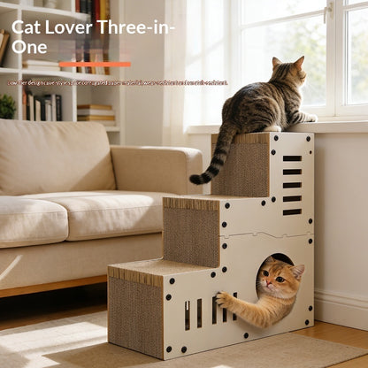 Griffoir multifonction carton ondulé design chat Miaousse