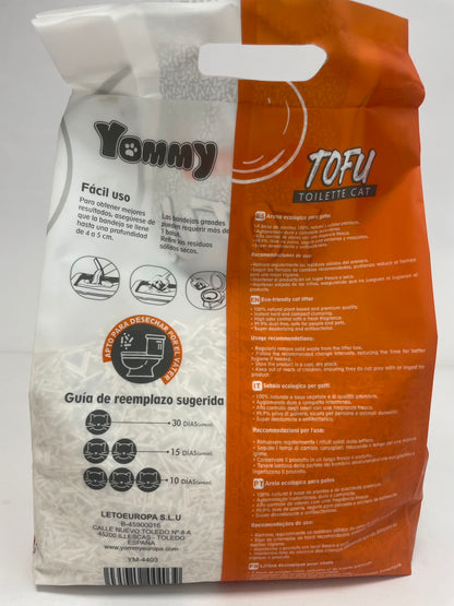 Litière végétale tofu premium 6L agglomérante Miaousse