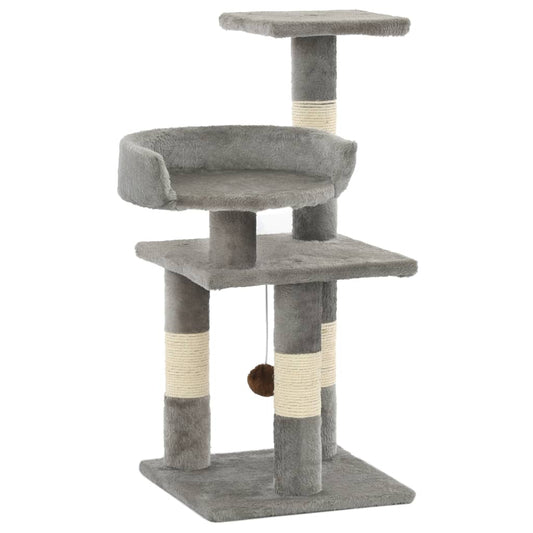 Arbre à chat compact sisal 65 cm avec plateformes Miaousse