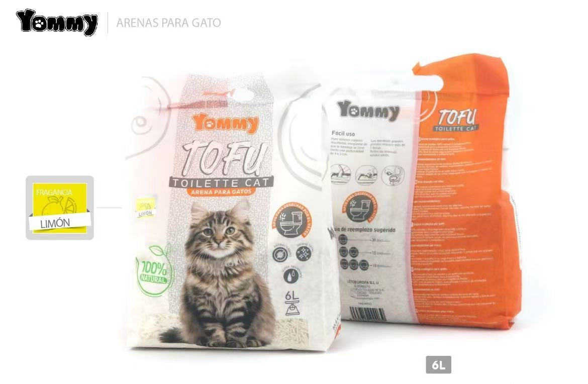 Litière végétale tofu premium 6L agglomérante Miaousse