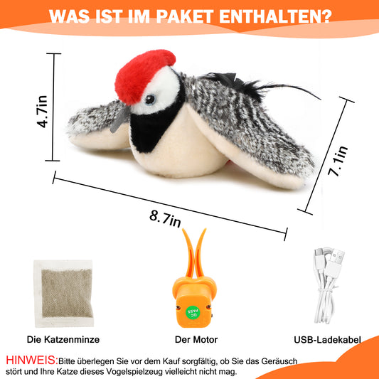 Jouet oiseau interactif rechargeable cataire chat Miaousse