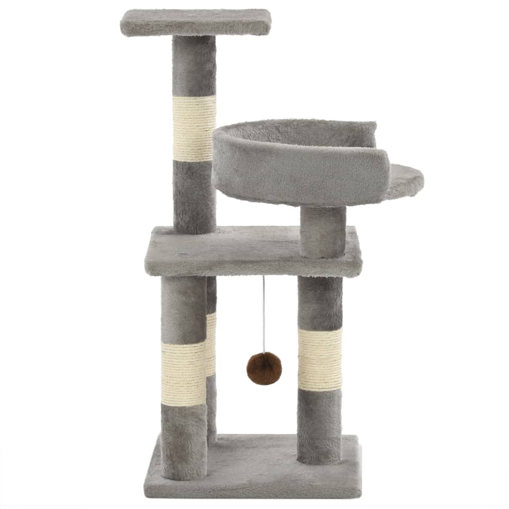 Arbre à chat compact sisal 65 cm avec plateformes Miaousse