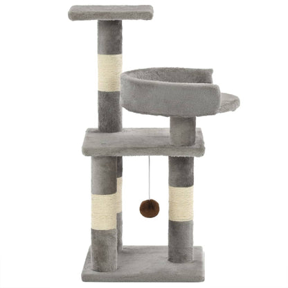 Arbre à chat compact sisal 65 cm avec plateformes Miaousse